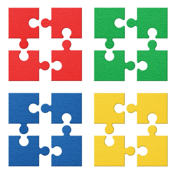 puzzle set barevné - Fotografie, Obrázek