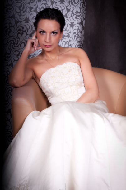 Adult woman in a wedding dress - Valokuva, kuva