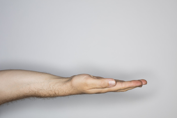 hand gesture in sepia tone - Fotoğraf, Görsel