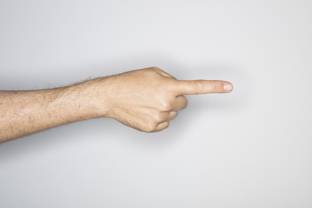 hand gesture of a caucasian male - Photo, Image
