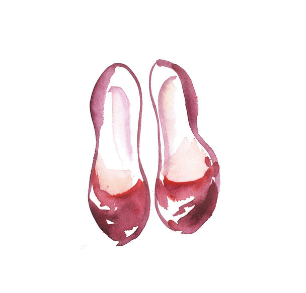 illustrazione di scarpe semplici disegnate a mano. acquerello opere d'arte
 - Foto, immagini