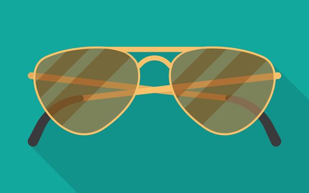 illustration of sun glasses with long shadow - Vector, Imagen
