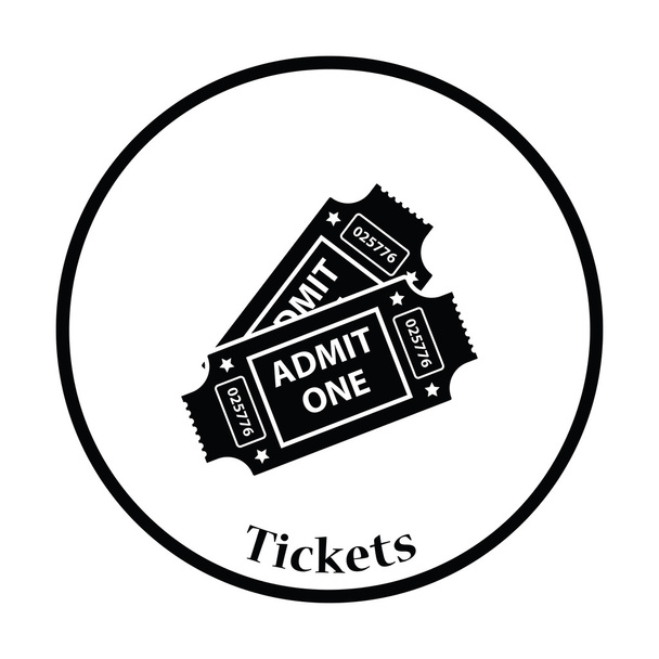 икона билетов в кино
 - Вектор,изображение