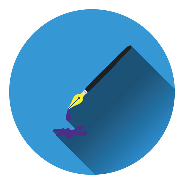 Stylo plume avec icône de tache
 - Vecteur, image