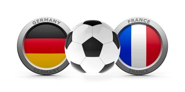 Elődöntő eurót 2016 - a Németország vs Franciaország - Fotó, kép