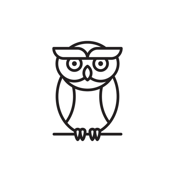 Cute owl cartoon character  - Вектор, зображення