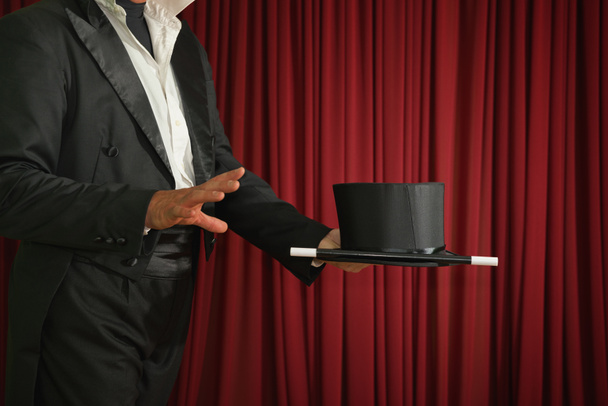 Magician ready to perform magic trick - Фото, изображение