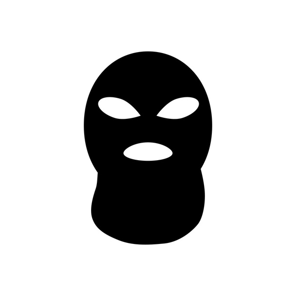 Εικονίδιο μάσκα της τρομοκρατίας ή ληστή. Vector εικονογράφηση - Διάνυσμα, εικόνα