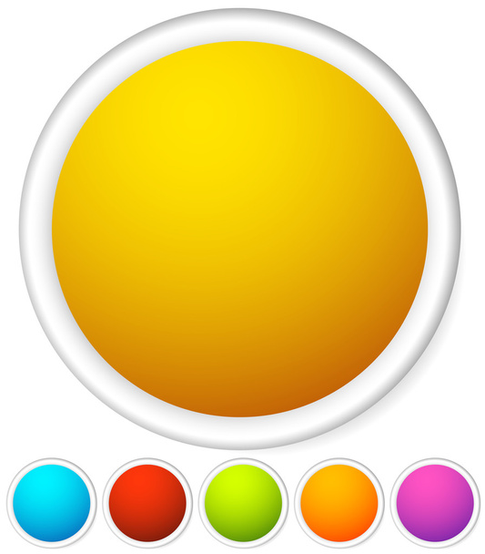 Colorful rounded button background  - Vektör, Görsel