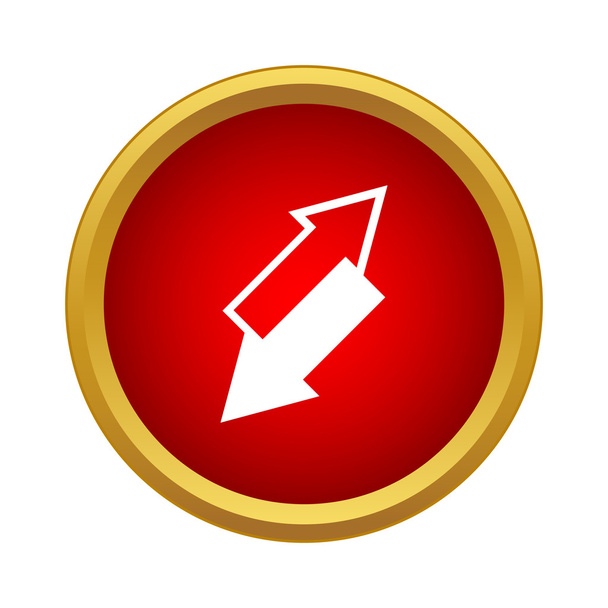 Two arrows are directed toward each other icon - Vector, afbeelding