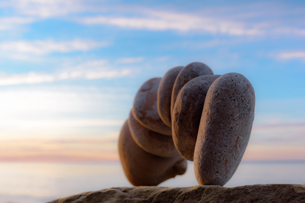 Stones on sea background - Photo, Image