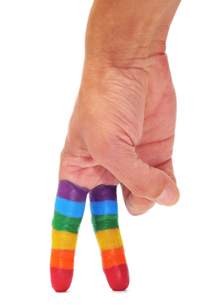 gay dedos andando
 - Foto, Imagem