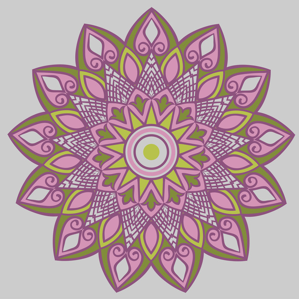 mandala ethnique floral
 - Vecteur, image