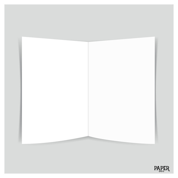 Brochuras em branco de duas folhas, brochura em branco de papel Bifold. Ilustração vetorial
. - Vetor, Imagem
