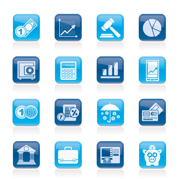 Business and finance icons - Vector, imagen