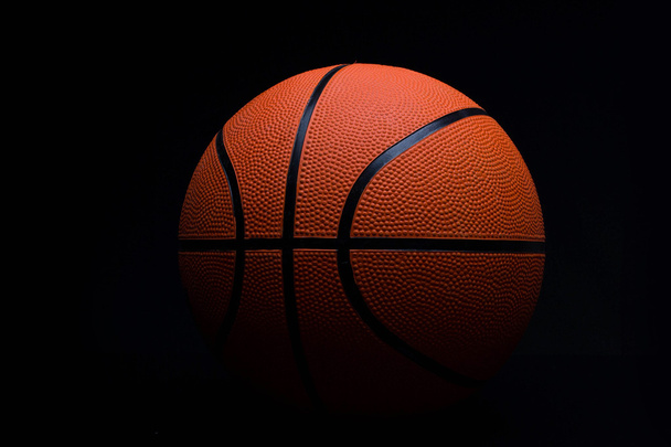 basketball on a black background - Foto, Imagen