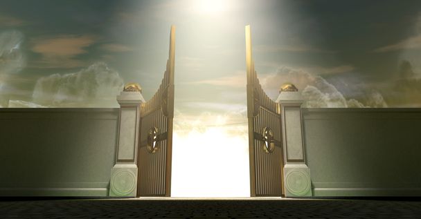 hemelen open poorten - Foto, afbeelding