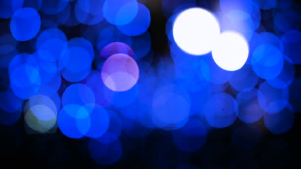 Festive blue bokeh perfect for holiday backgrounds. - Footage, Video