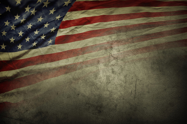 αμερικανική σημαία grunge  - Φωτογραφία, εικόνα
