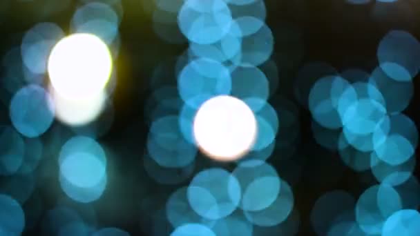 Sparkling and defocused green lights background, bokeh background, abstract blurred lights - Footage, Video