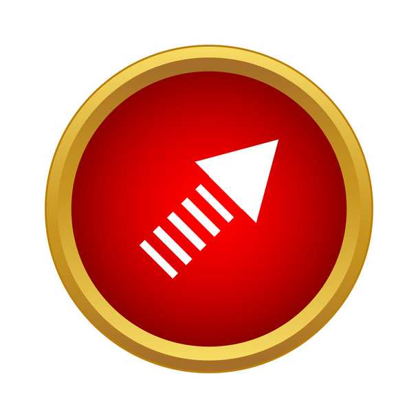 An ascending arrow icon, simple style - Vector, afbeelding