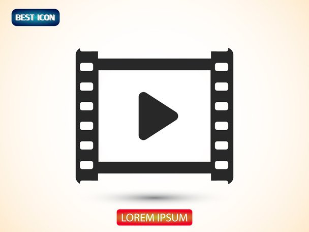 video graphic icon  - Vetor, Imagem