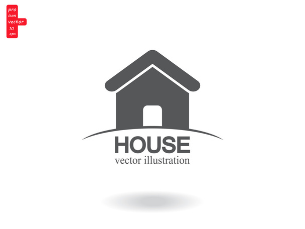 house illustration icon - Vector, Image