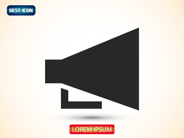 loudspeaker graphic icon - Vettoriali, immagini