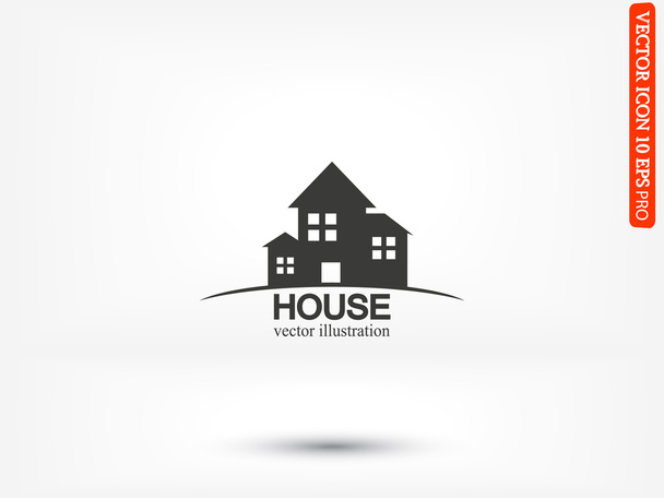 house illustration icon - Vector, Image