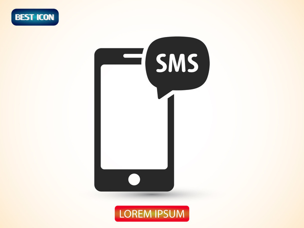 phone SMS icon - Вектор,изображение