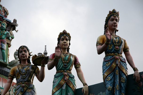 hinduskiego Boga - sri srinivasa świątyni, Singapur - Zdjęcie, obraz