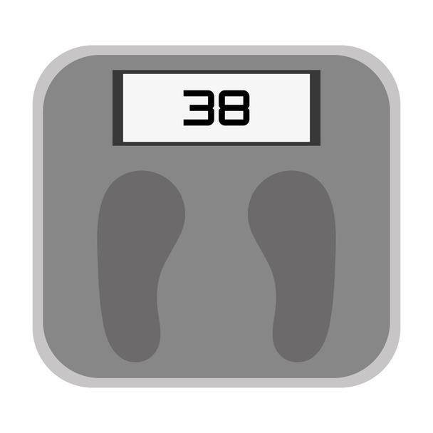 digital weight scale icon - Vector, Image