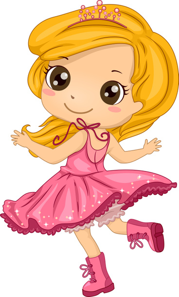 Fille portant une tenue rose
 - Photo, image