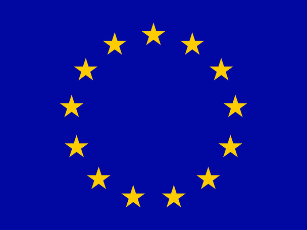 Σημαία της Ευρωπαϊκής Ένωσης, διανυσματικά εικονογράφηση, eps 10 - Διάνυσμα, εικόνα