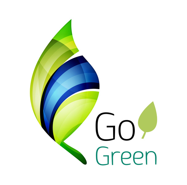 Go green. Leaf nature concept - Vector, Image