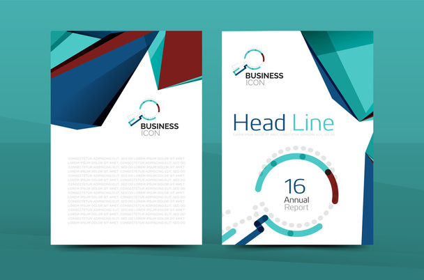 A4 front page business identity - Vector, Image