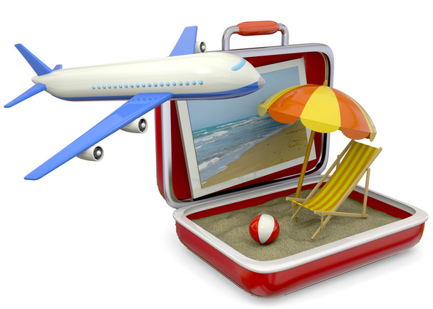Summer in a Suitcase - 3D - Photo, Image