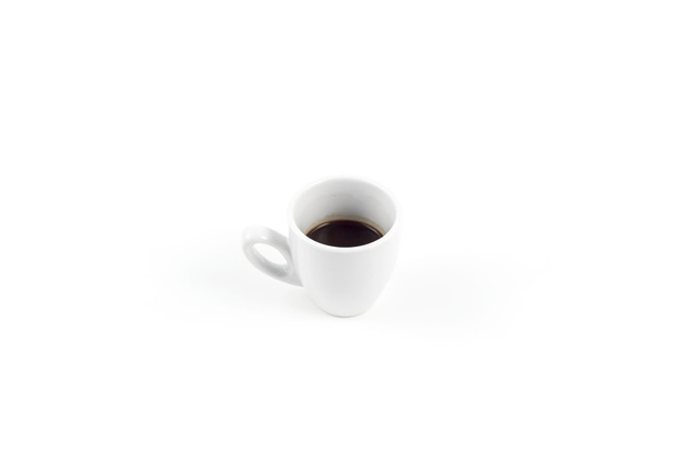 Filiżankę kawy i zmielona kawa - Zdjęcie, obraz