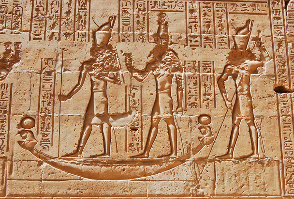Reliefs of Egyptian hieroglyphs - Photo, Image