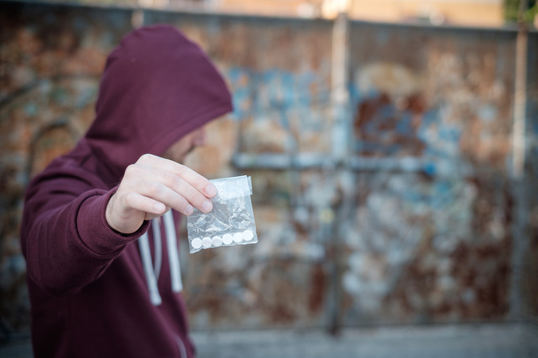 Toló eladási és -kereskedelem a kábítószer adagját - Fotó, kép