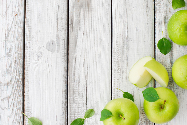 Green fresh apples - Foto, imagen