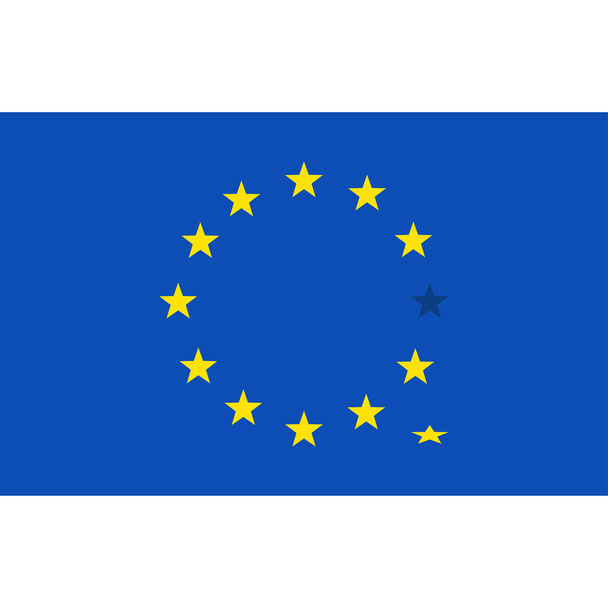 drapeau de l'Union européenne - Vecteur, image