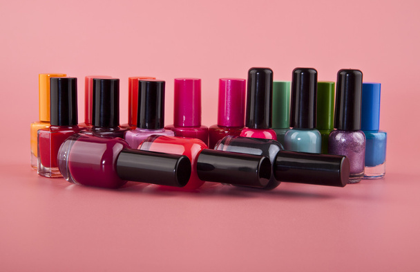 bottles of nail polish - Фото, зображення