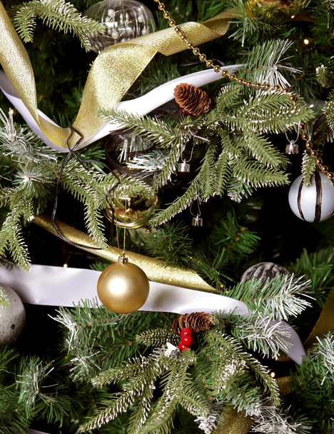 Christmas Tree Decorated - Zdjęcie, obraz