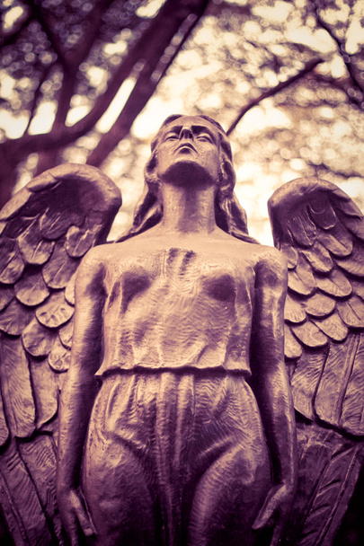 Estatua de ángel en el cementerio
 - Foto, imagen