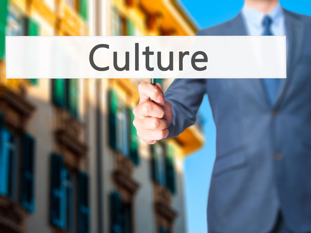 Culture - Businessman hand holding sign - Photo, Image