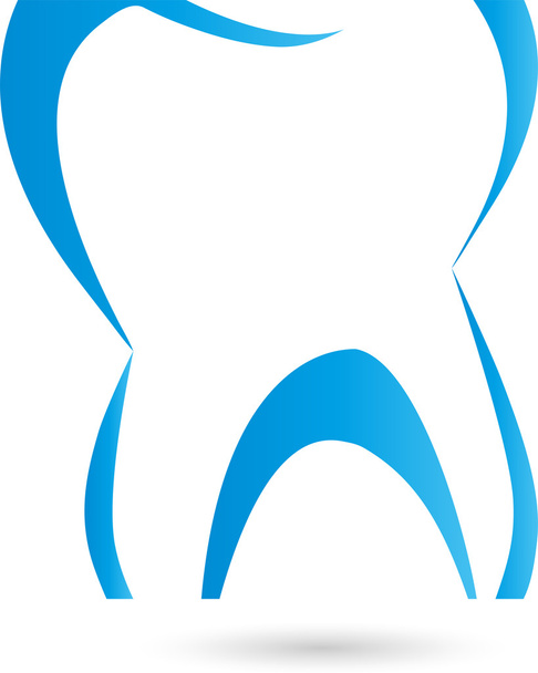 Zahn, fogak, Zahnarzt, Logo - Vektor, kép