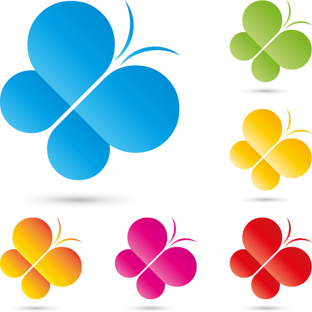 Logo, Schmetterling, papillon, Insekt
 - Vecteur, image