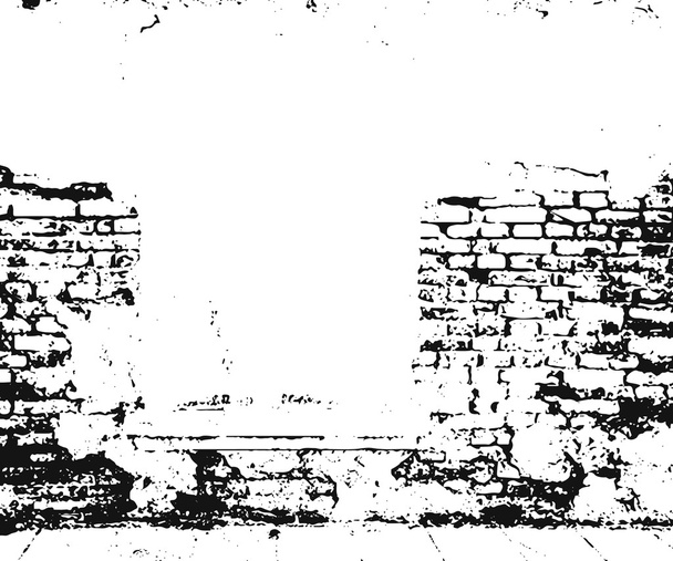 beunruhigte Textur des alten Mauerwerks - Vektor, Bild