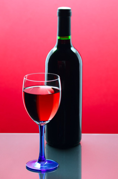 Red wine glass - Fotó, kép